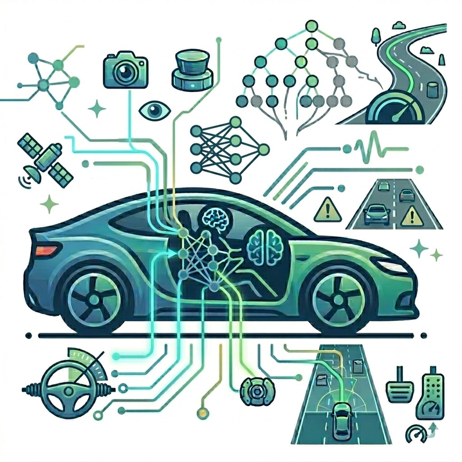 AI for Autonomous Driving illustration