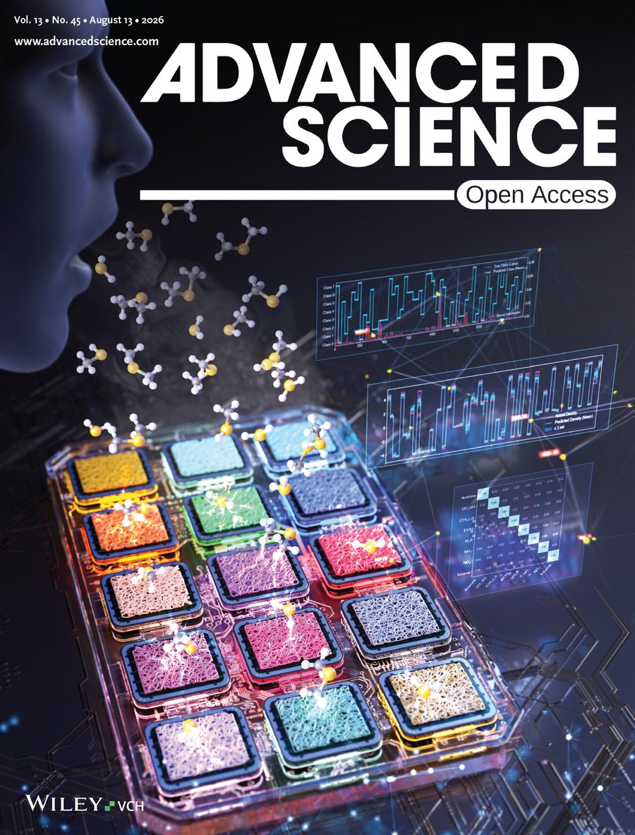 Advanced Science issue cover featuring J9